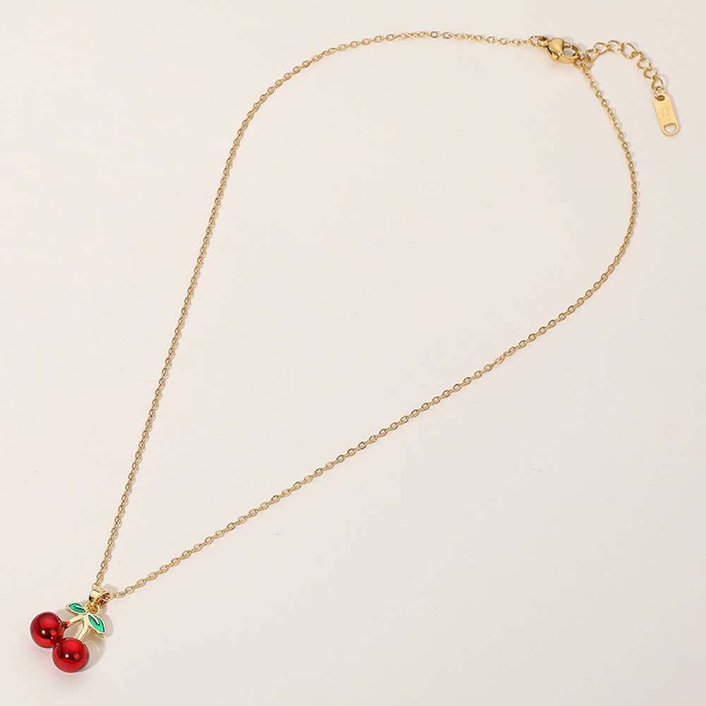 Cherry Pendant Necklace