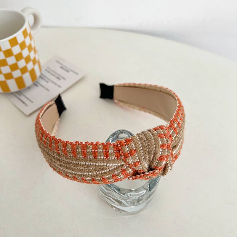 Woven Rattan Knot Headbands
