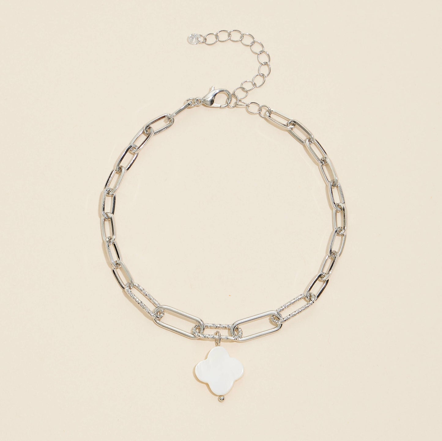 Quatrefoil Chain Link Anklet