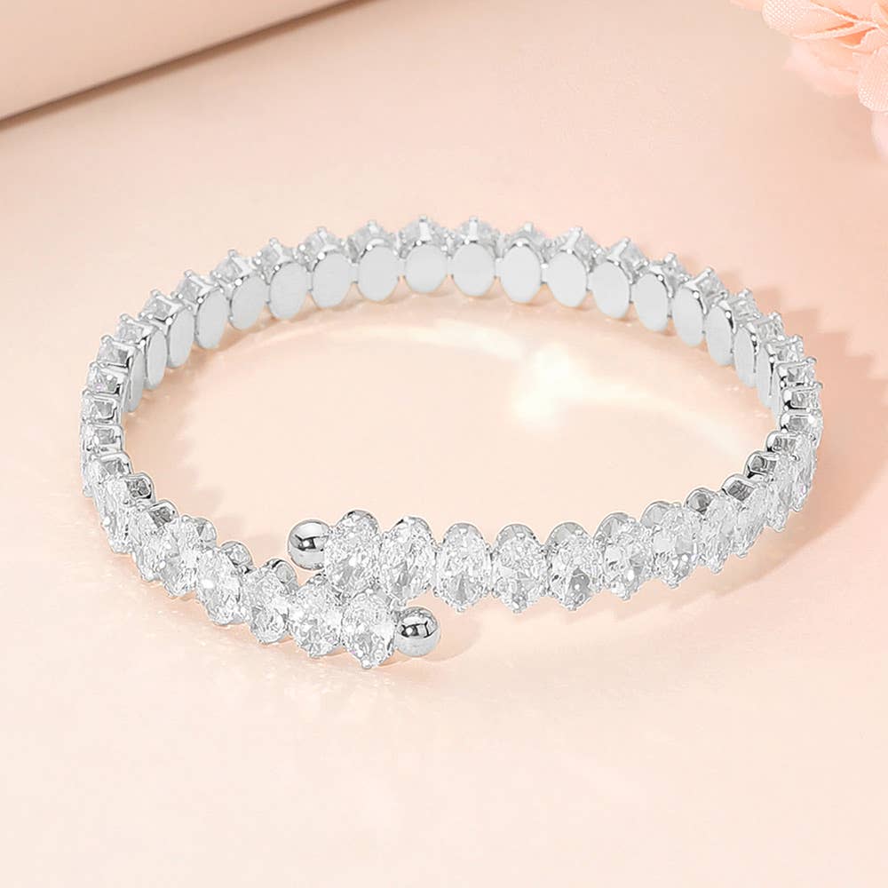 Marquise Stone Adjustable Bracelet