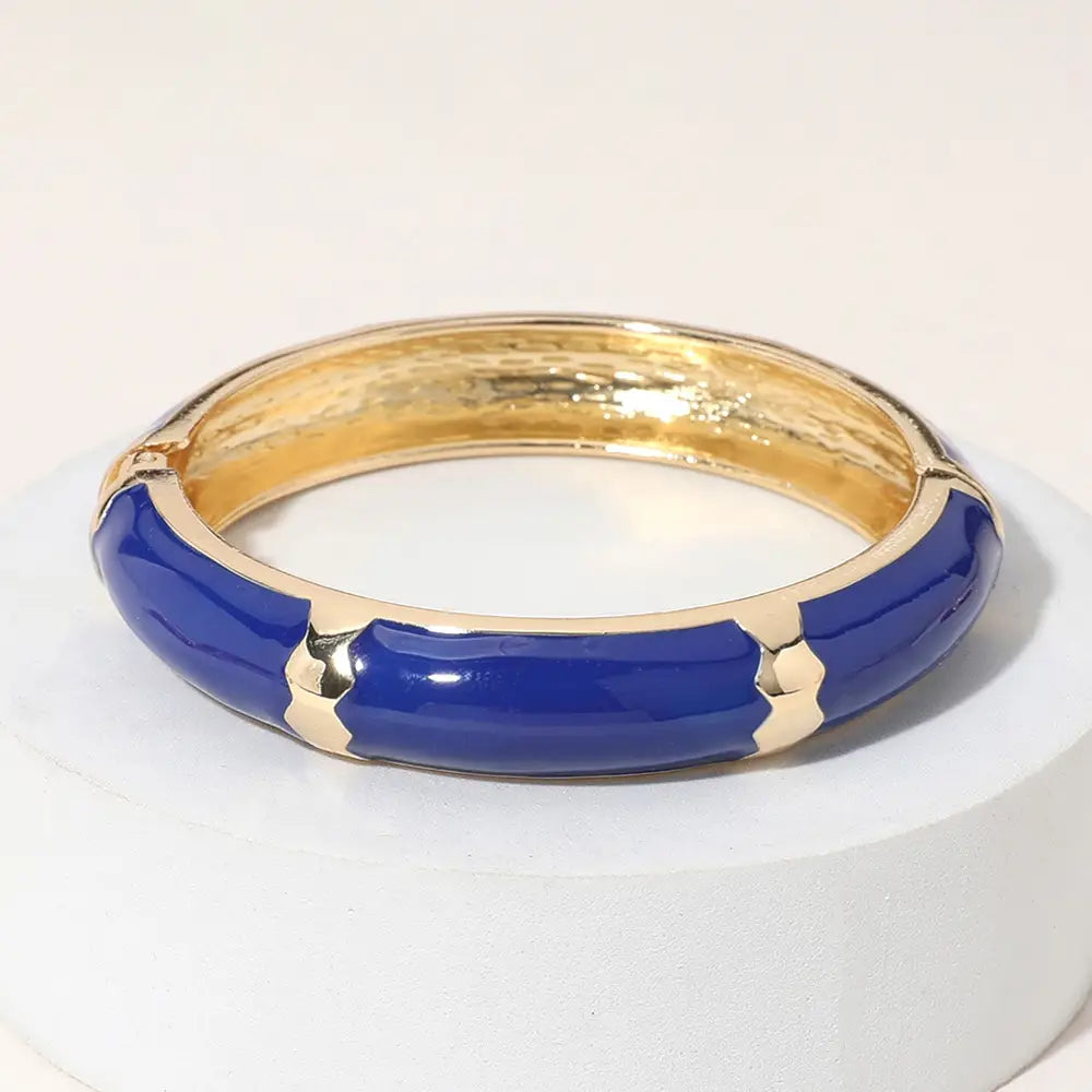 Enamel Bangle Bracelets - Red, White, & Blue
