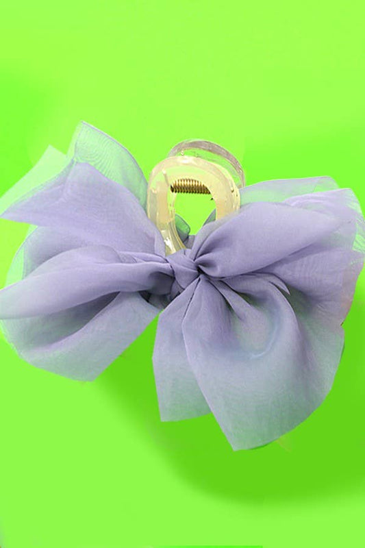 Sheer Bow Claw Clips