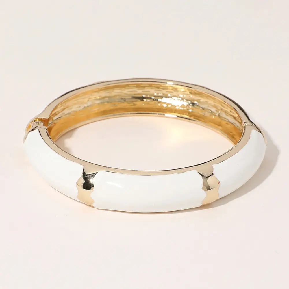 Enamel Bangle Bracelets - Red, White, & Blue
