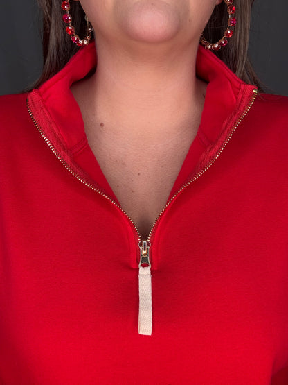 Noel Pullover - Red & Green