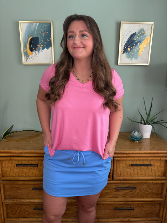 Everyday Skorts - Dusty Blue
