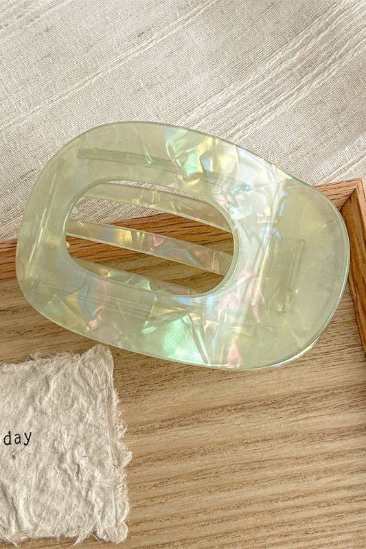Flat Oval Claw Clips