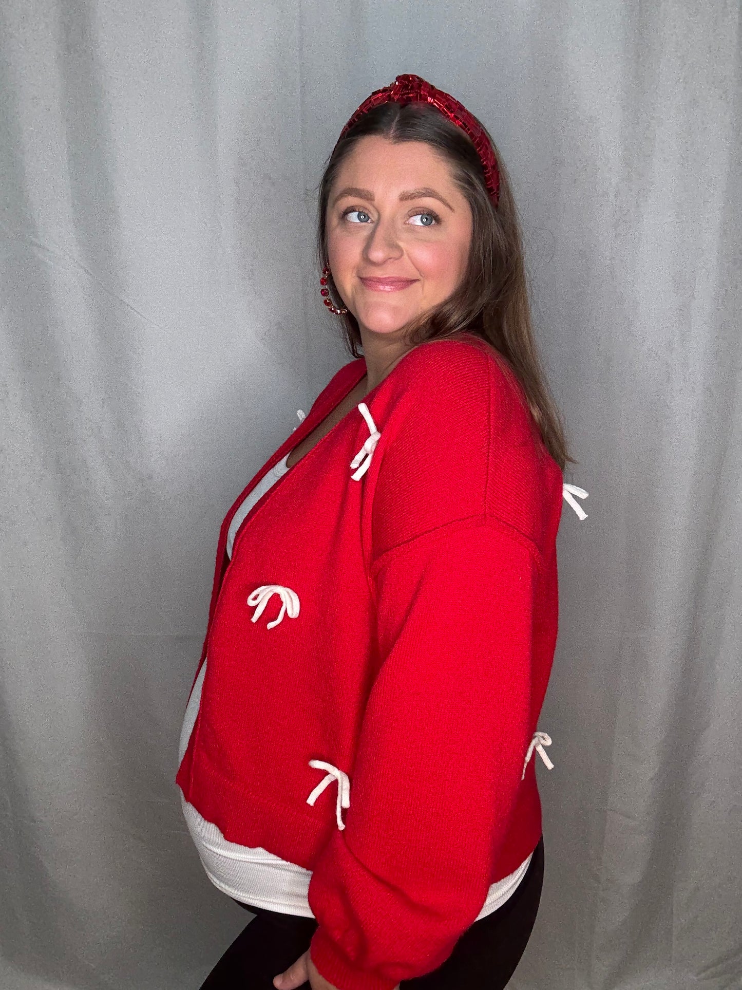 Holly Bow Cardigan