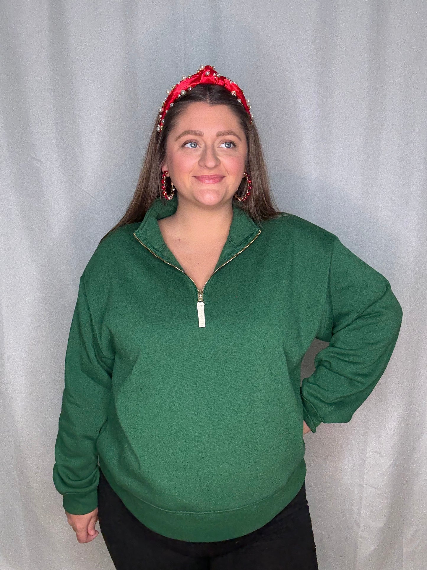 Noel Pullover - Red & Green
