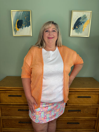 Peachy Sheer Cardigan