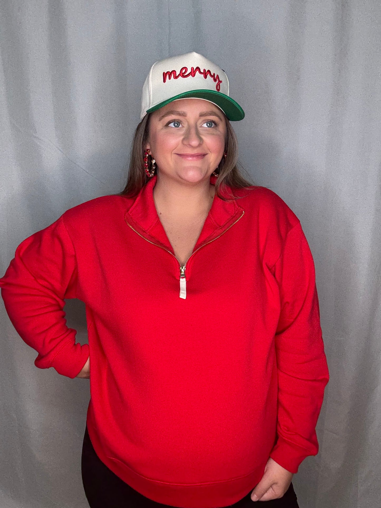 Noel Pullover - Red & Green