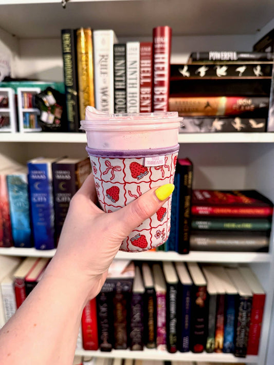 Strawberry Coquette Drink Sleeve - Small