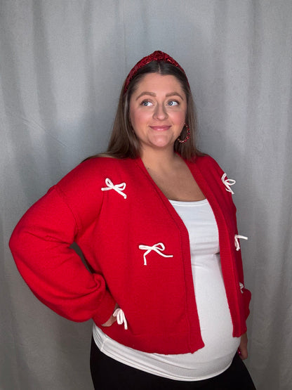 Holly Bow Cardigan