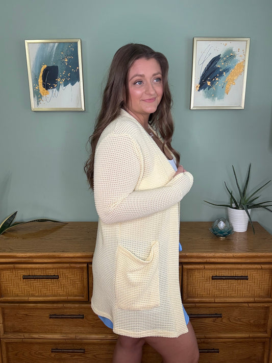 Lola Everyday Cardigan - Butter Yellow
