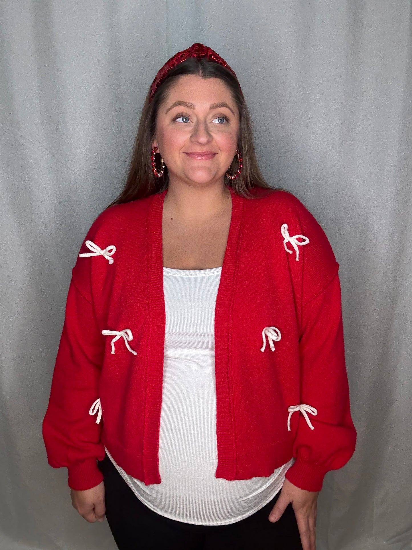 Holly Bow Cardigan