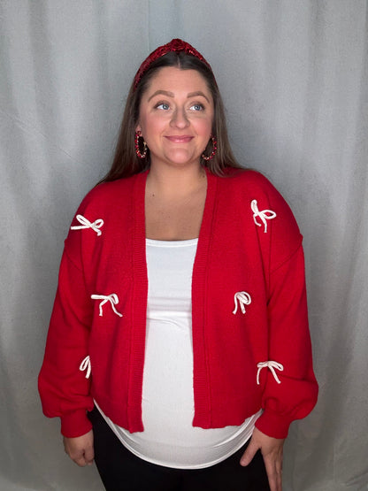 Holly Bow Cardigan