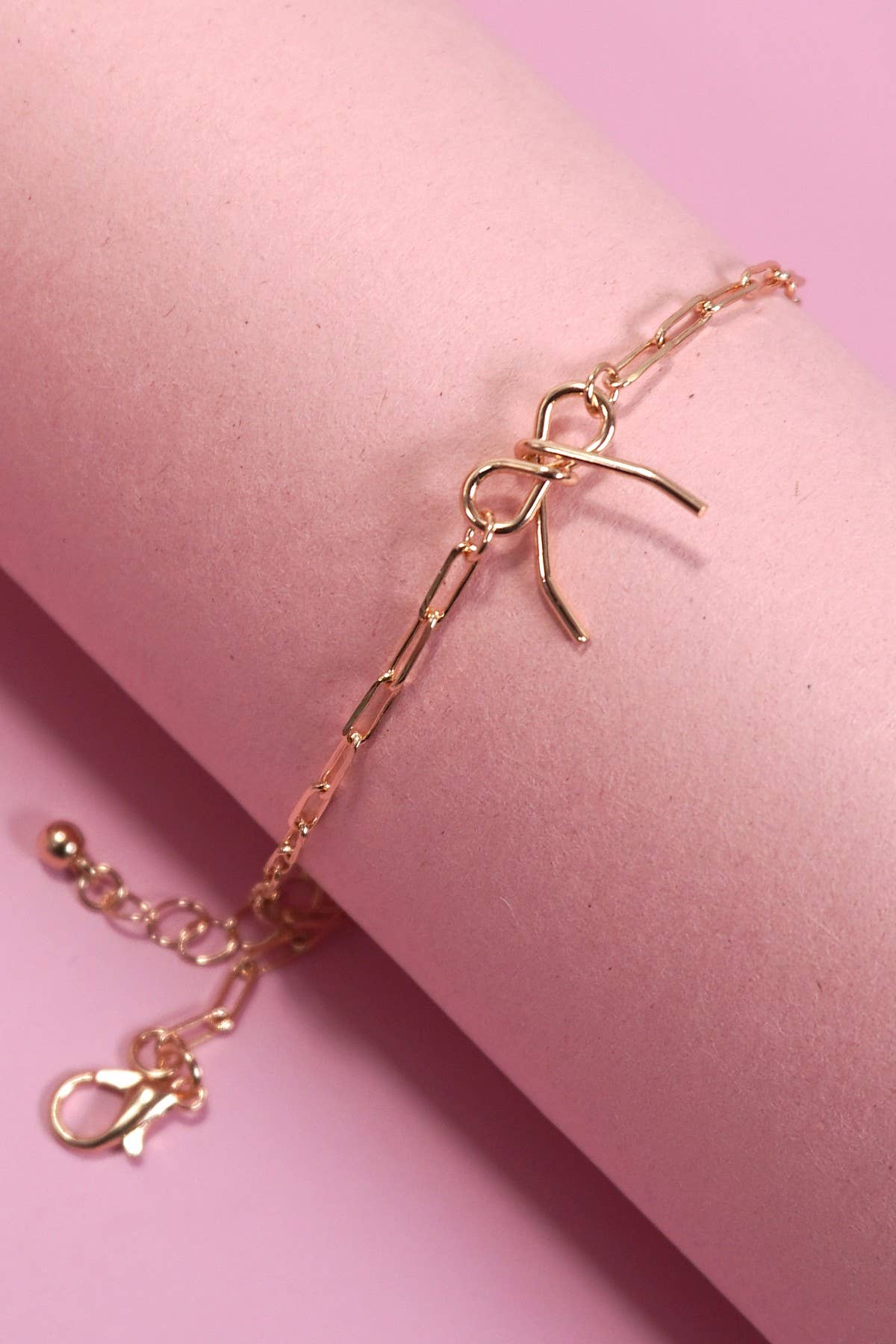 Bow Charm Chain Bracelet