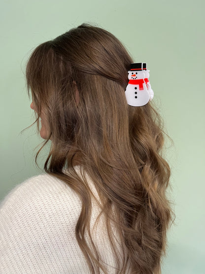 Snowman Claw Clip