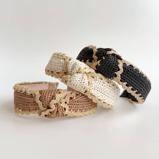 Crochet Rattan Knot Headbands