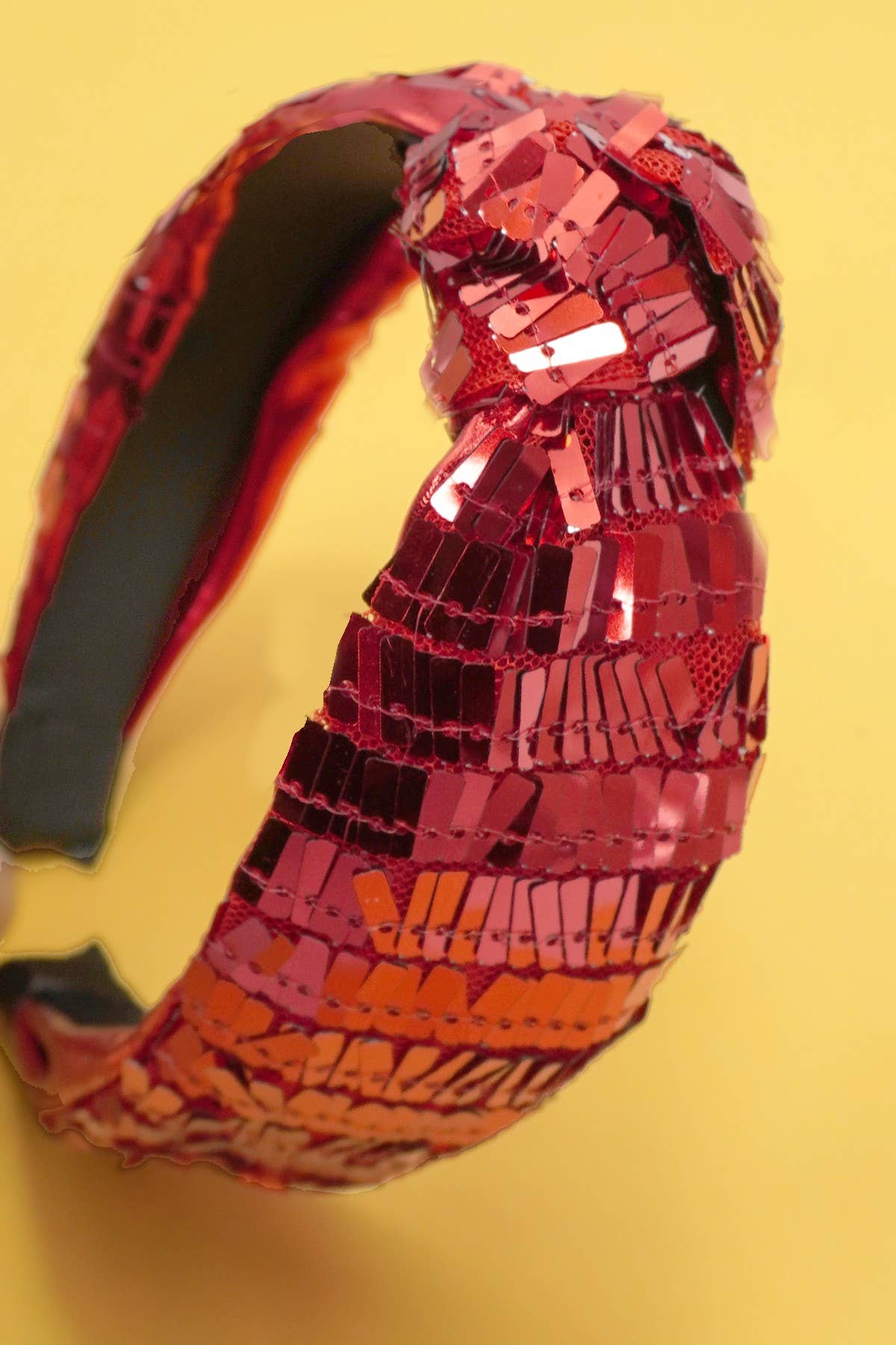 Red Sequin Knot Headband