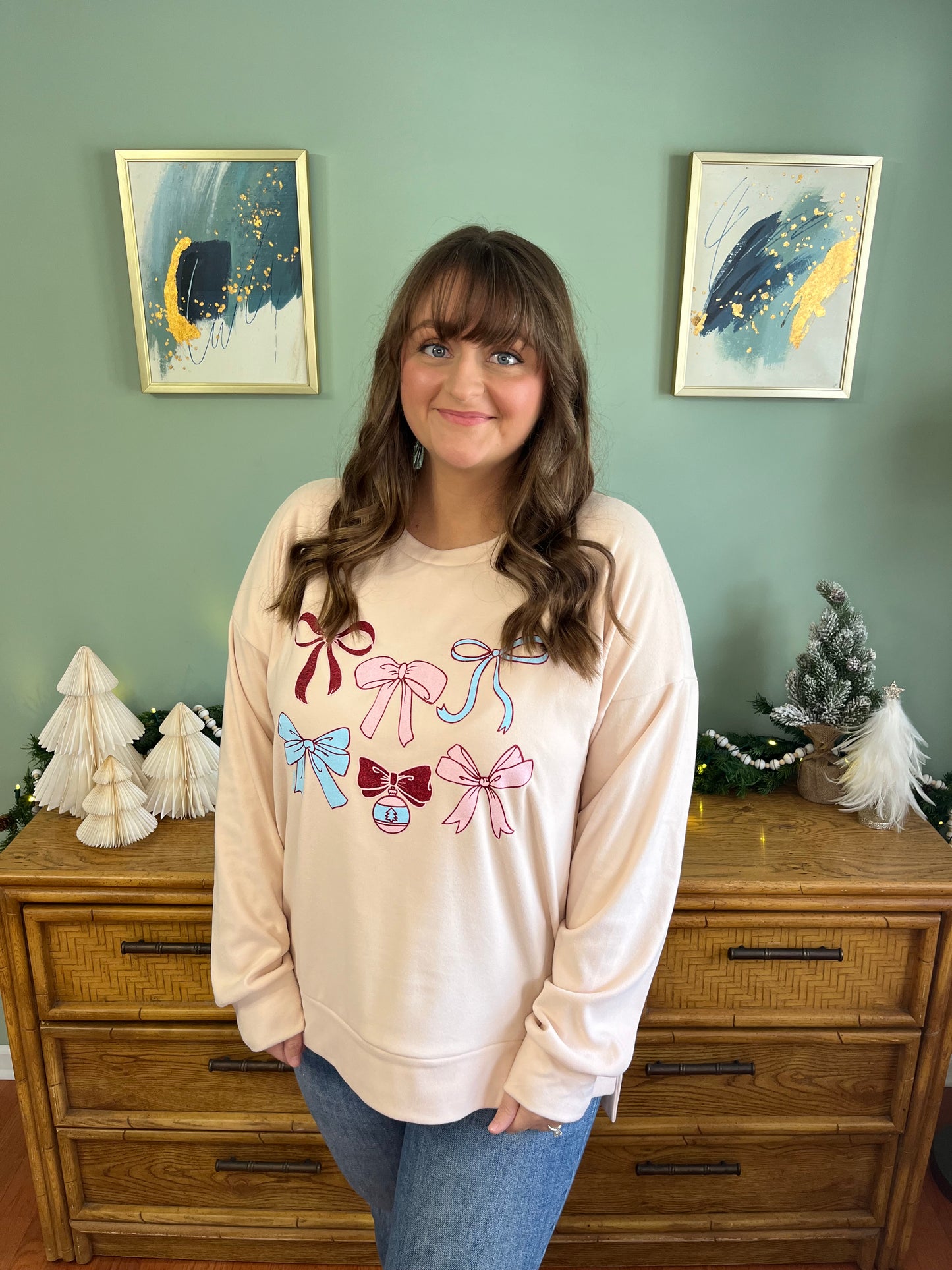 Christmas Bows Sweatshirt