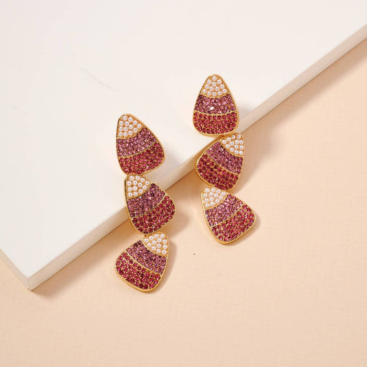 Candy Corn Dangle Earrings