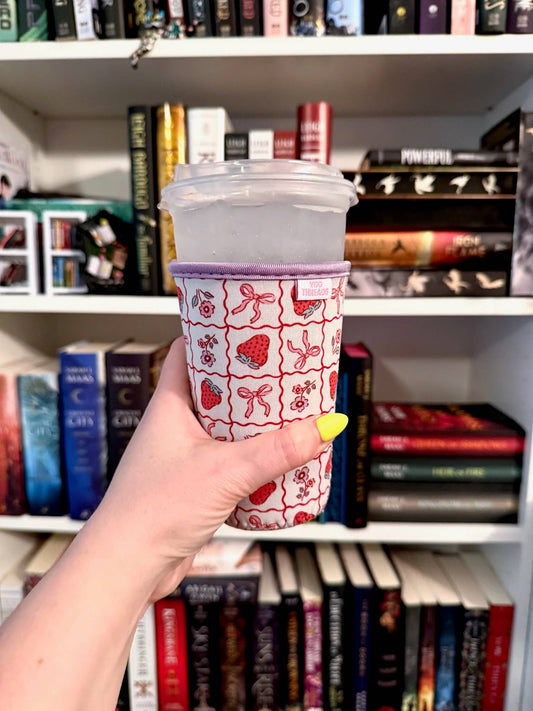 Strawberry Coquette Drink Sleeve - Medium