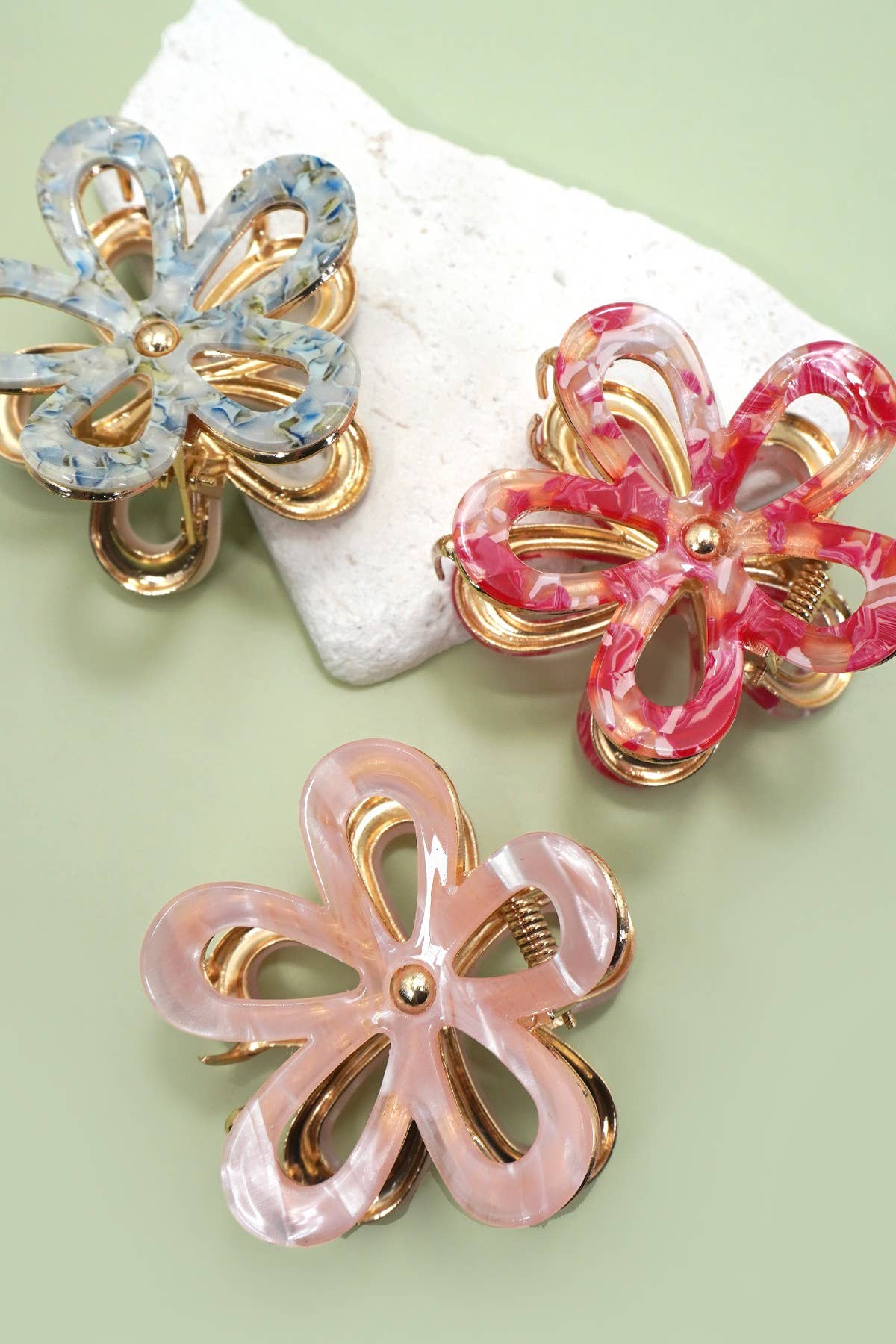 Flower Claw Clips