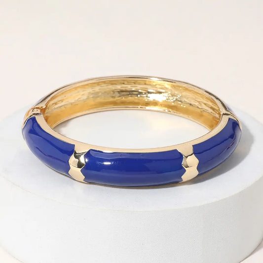 Enamel Bangle Bracelets - Red, White, & Blue