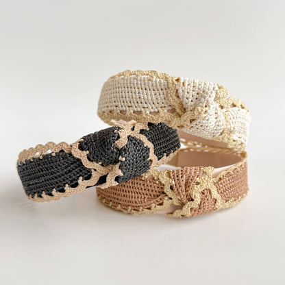 Crochet Rattan Knot Headbands