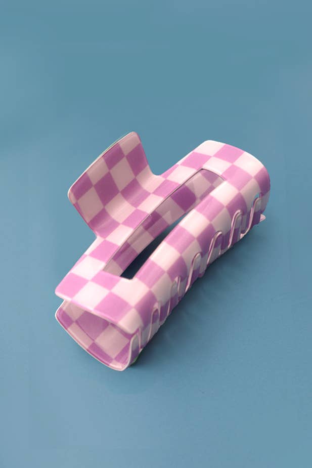 Jumbo Checker Claw Clips