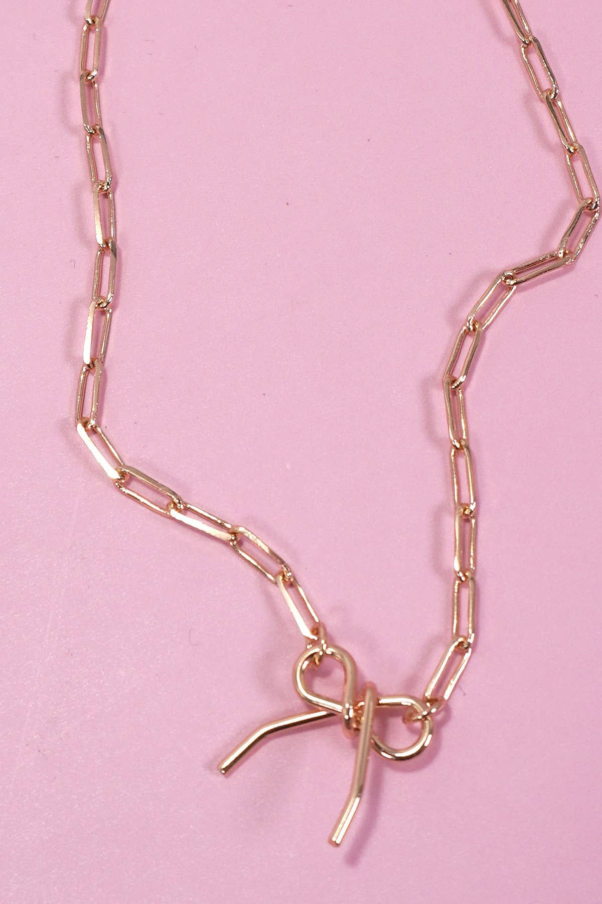 Bow Charm Chain Bracelet