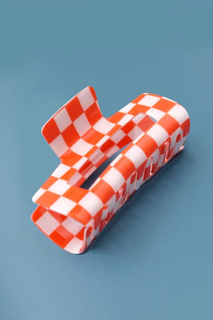 Jumbo Checker Claw Clips