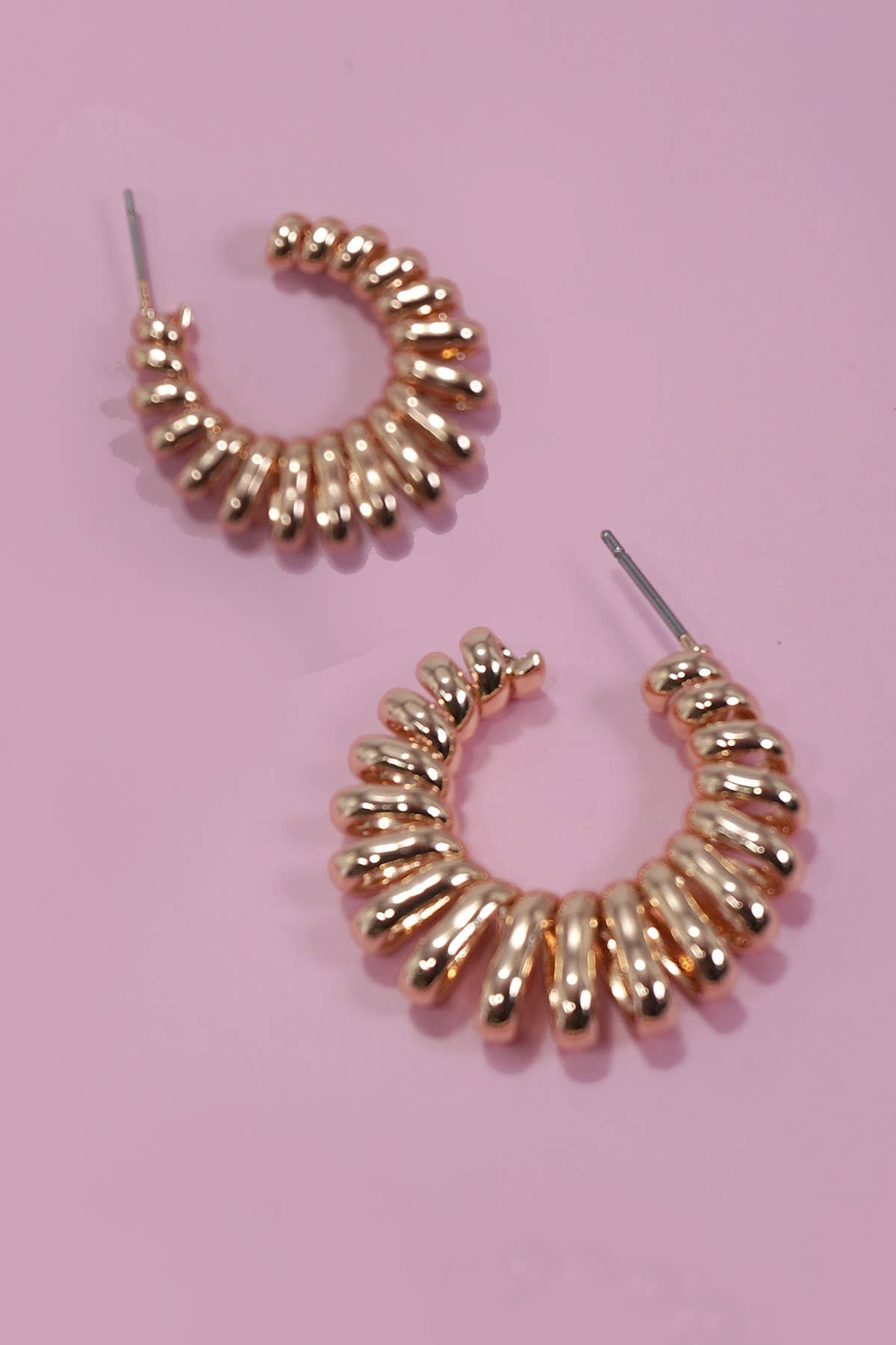 Coiled Hoop Earrings