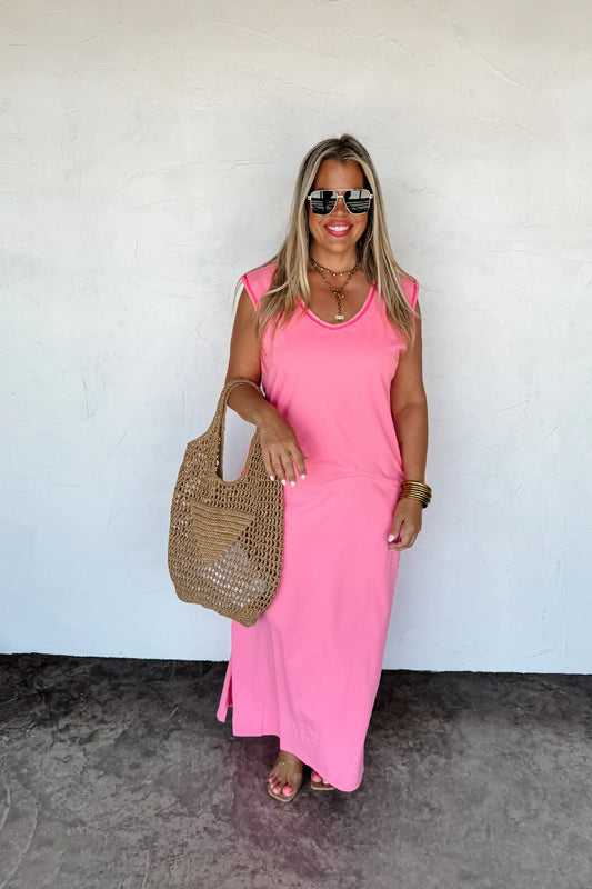 Tickled Pink Relaxed Dress