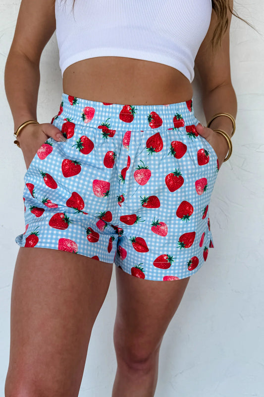 Strawberry Cotton Shorts